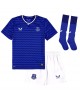 Günstige Everton Vitaliy Mykolenko #16 Heimtrikotsatz Kinder 2025-26 Kurzarm (+ Kurze Hosen)
